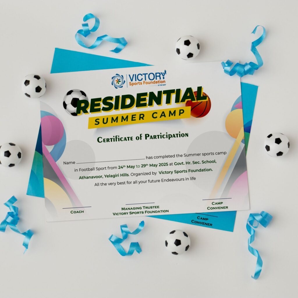 Victory — Summer Camp Certificate