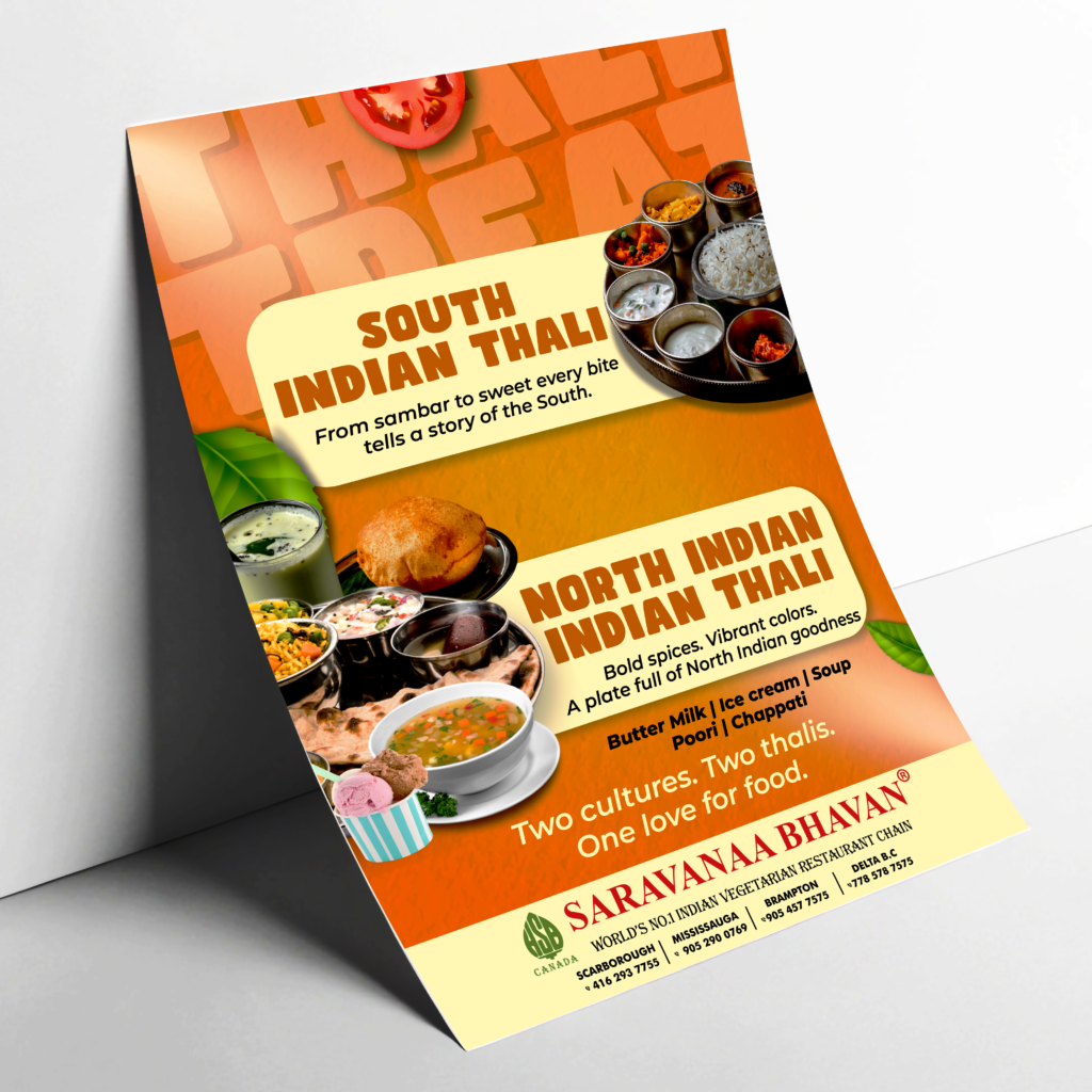 South Indian Thali — Flyer