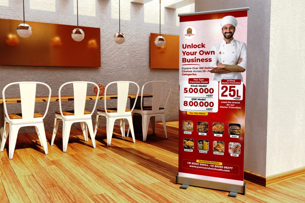 Restaurant Roll-up Standee